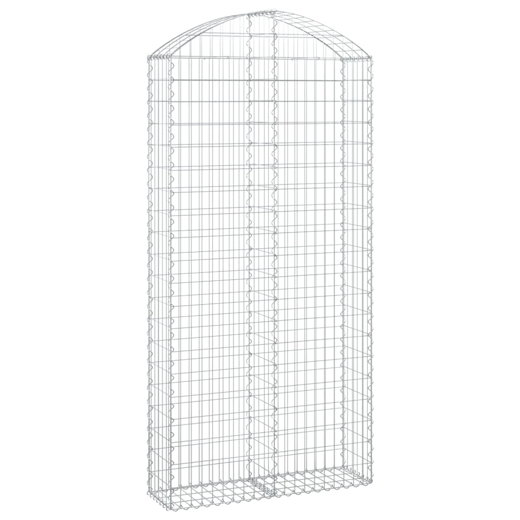 Vidaxx Gabione gewölbt 100x30x200 220 cm verzinktes Eisen
