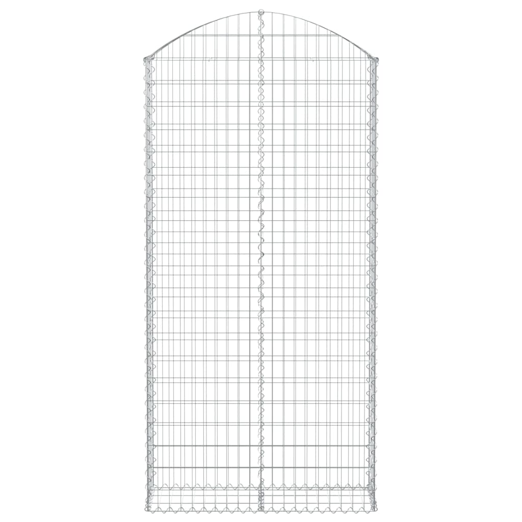 Vidaxx Gabione gewölbt 100x30x200 220 cm verzinktes Eisen