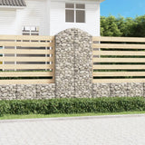 Vidaxx Gabione gewölbt 100x30x200 220 cm verzinktes Eisen