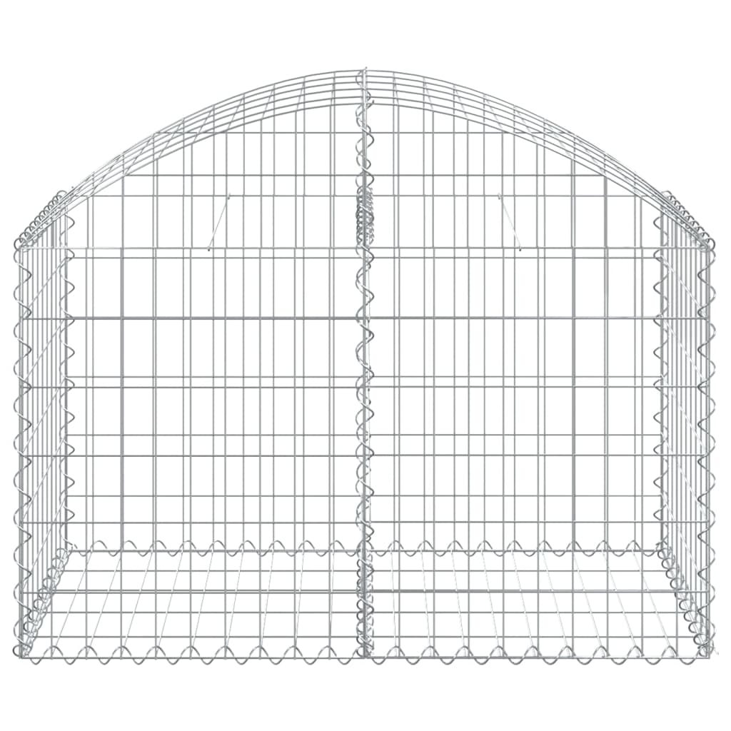 Vidaxx Gabione gewölbt 100x50x60 80 cm verzinktes Eisen