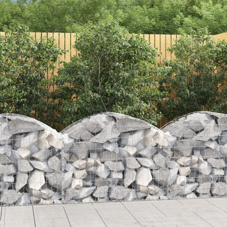 Vidaxx Gabione gewölbt 100x50x60 80 cm verzinktes Eisen