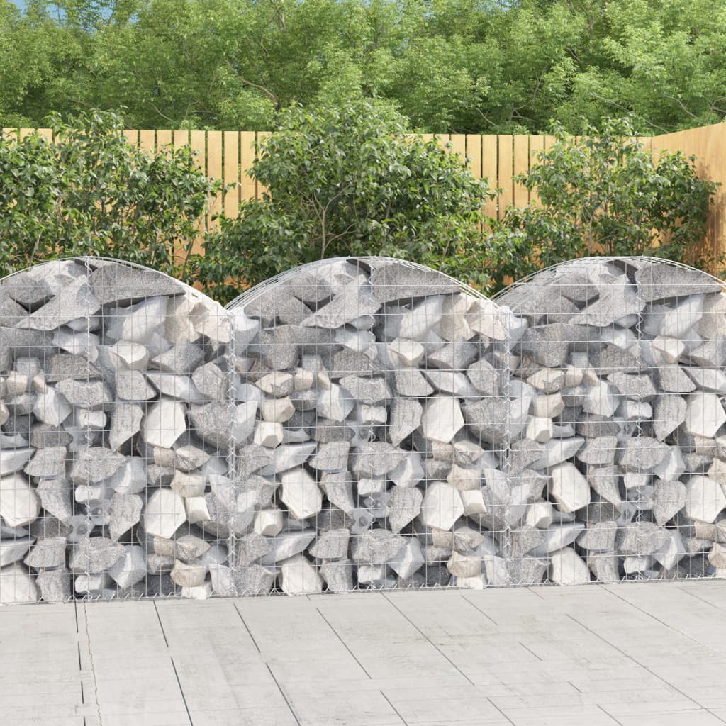 Vidaxx Gabione gewölbt 100x50x100 120 cm verzinktes Eisen
