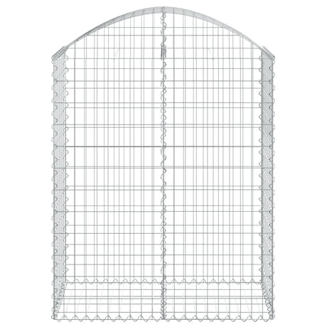 Vidaxx Gabione gewölbt 100x50x120 140 cm verzinktes Eisen