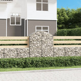 Vidaxx Gabione gewölbt 100x50x120 140 cm verzinktes Eisen