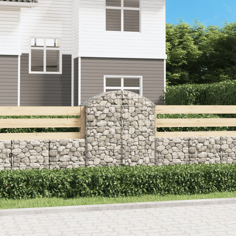 Vidaxx Gabione gewölbt 100x50x120 140 cm verzinktes Eisen