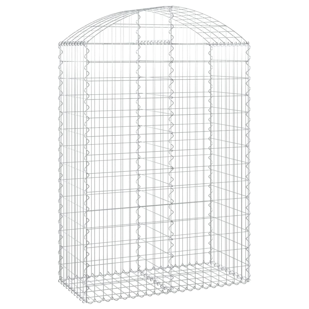 Vidaxx Gabione gewölbt 100x50x140 160 cm verzinktes Eisen