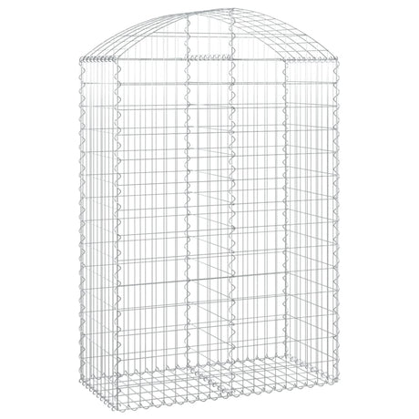 Vidaxx Gabione gewölbt 100x50x140 160 cm verzinktes Eisen