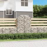 Vidaxx Gabione gewölbt 100x50x140 160 cm verzinktes Eisen