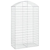 Vidaxx Gabione gewölbt 100x50x160 180 cm aus verzinktem Eisen