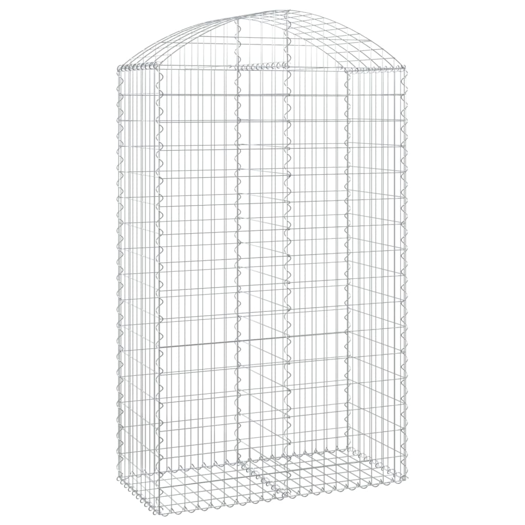 Vidaxx Gabione gewölbt 100x50x160 180 cm aus verzinktem Eisen