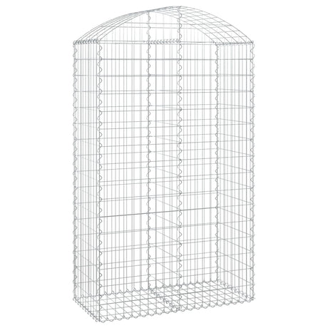Vidaxx Gabione gewölbt 100x50x160 180 cm aus verzinktem Eisen