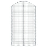 Vidaxx Gabione gewölbt 100x50x160 180 cm aus verzinktem Eisen