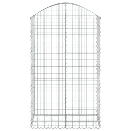Vidaxx Gabione gewölbt 100x50x160 180 cm aus verzinktem Eisen