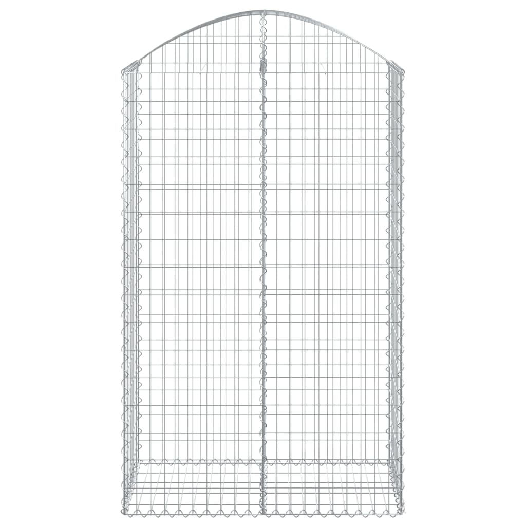 Vidaxl Schanskorf sklepione 100x50x160 180 cm ocynkowane żelazo