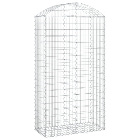 Vidaxx Gabione gewölbt 100x50x180 200 cm verzinktes Eisen