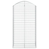 Vidaxx Gabione gewölbt 100x50x180 200 cm verzinktes Eisen