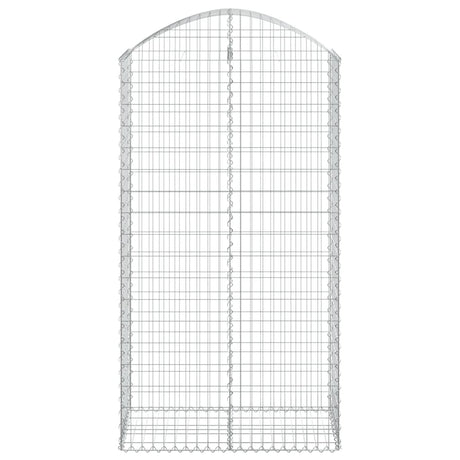 Vidaxx Gabione gewölbt 100x50x180 200 cm verzinktes Eisen