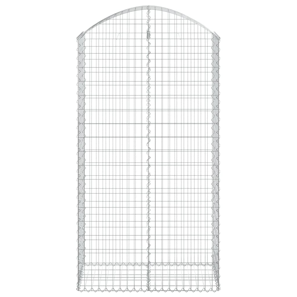 Vidaxx Gabione gewölbt 100x50x180 200 cm verzinktes Eisen