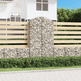 Vidaxx Gabione gewölbt 100x50x180 200 cm verzinktes Eisen