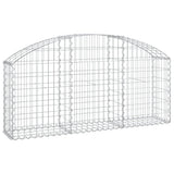 Vidaxx Gabione gewölbt 150x30x60 80 cm aus verzinktem Eisen
