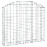 Vidaxx Gabione gewölbt 150x30x120 140 cm aus verzinktem Eisen