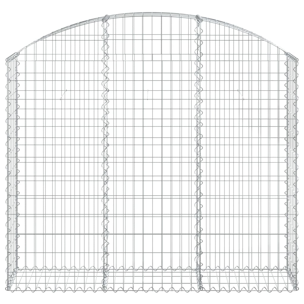 Vidaxx Gabione gewölbt 150x30x120 140 cm aus verzinktem Eisen