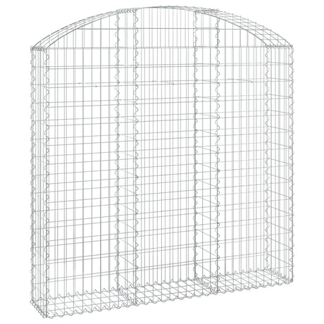 Vidaxx Gabione gewölbt 150x30x140 160 cm aus verzinktem Eisen