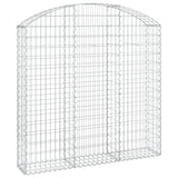 Vidaxx Gabione gewölbt 150x30x140 160 cm aus verzinktem Eisen