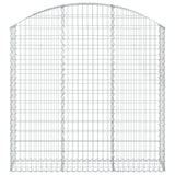 Vidaxx Gabione gewölbt 150x30x140 160 cm aus verzinktem Eisen