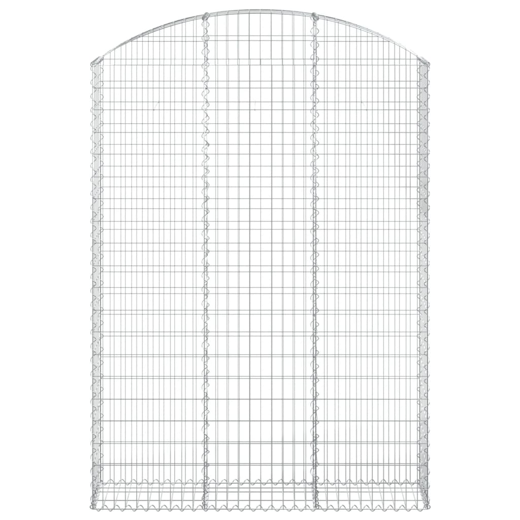 Vidaxx Gabione gewölbt 150x30x200 220 cm verzinktes Eisen
