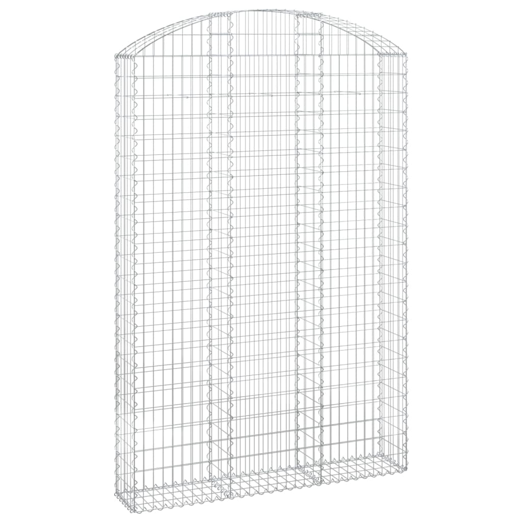 VidaXL Schanskorf vaulted 150x30x220 240 cm galvanized iron