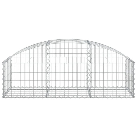 Vidaxx Gabione gewölbt 150x50x40 60 cm aus verzinktem Eisen