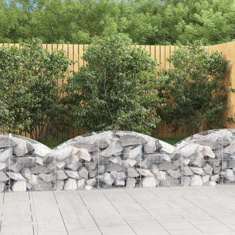 Vidaxx Gabione gewölbt 150x50x40 60 cm aus verzinktem Eisen