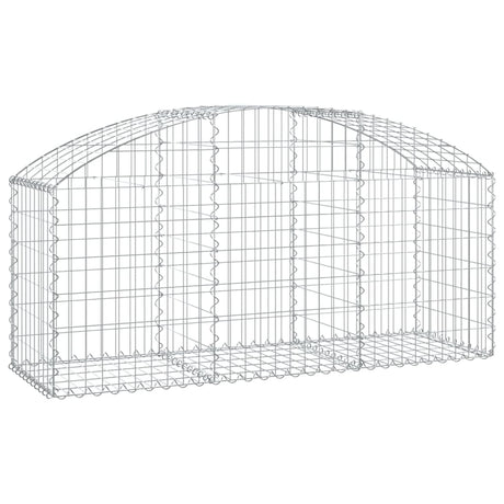 Vidaxx Gabione gewölbt 150x50x60 80 cm aus verzinktem Eisen
