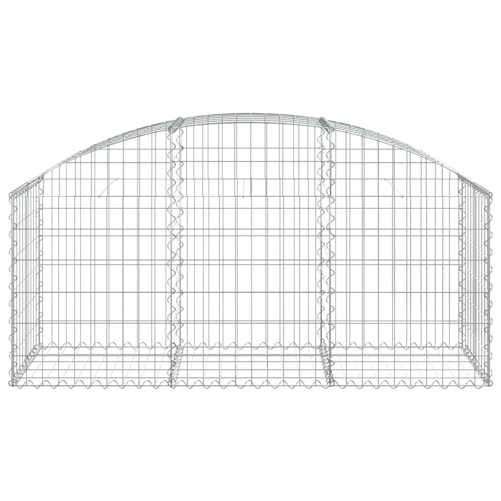 Vidaxx Gabione gewölbt 150x50x60 80 cm aus verzinktem Eisen