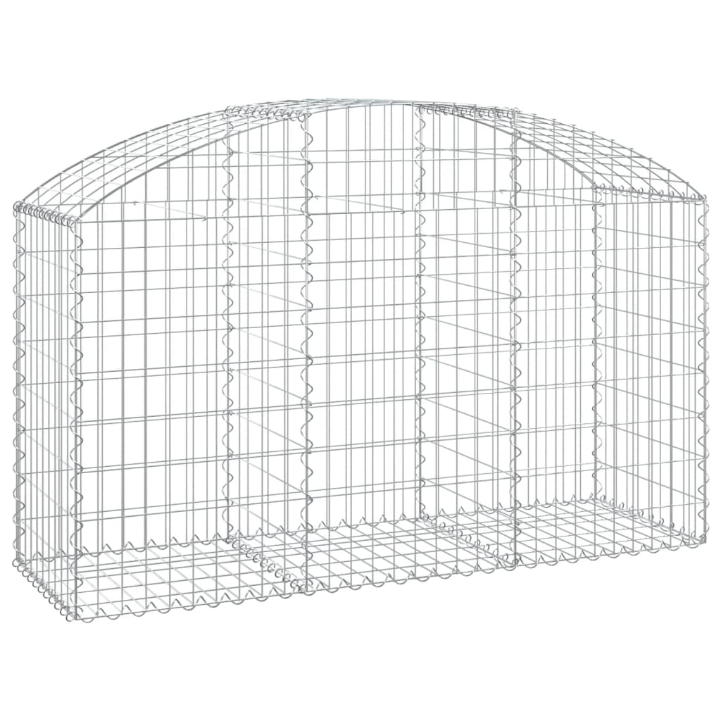 Vidaxx Gabione gewölbt 150x50x80 100 cm verzinktes Eisen