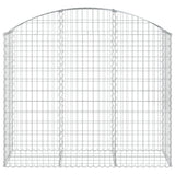 Vidaxx Gabione gewölbt 150x50x120 140 cm aus verzinktem Eisen
