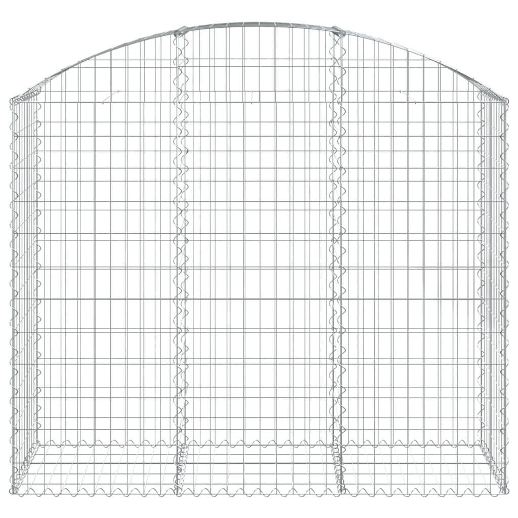 Vidaxx Gabione gewölbt 150x50x120 140 cm aus verzinktem Eisen
