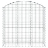 Vidaxx Gabione gewölbt 150x50x140 160 cm aus verzinktem Eisen