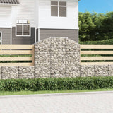 Vidaxx Gabione gewölbt 150x50x140 160 cm aus verzinktem Eisen