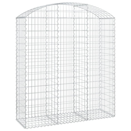 Vidaxx Gabione gewölbt 150x50x160 180 cm aus verzinktem Eisen