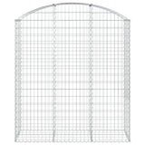 Vidaxx Gabione gewölbt 150x50x160 180 cm aus verzinktem Eisen
