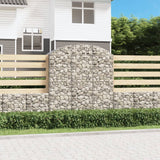 Vidaxx Gabione gewölbt 150x50x160 180 cm aus verzinktem Eisen