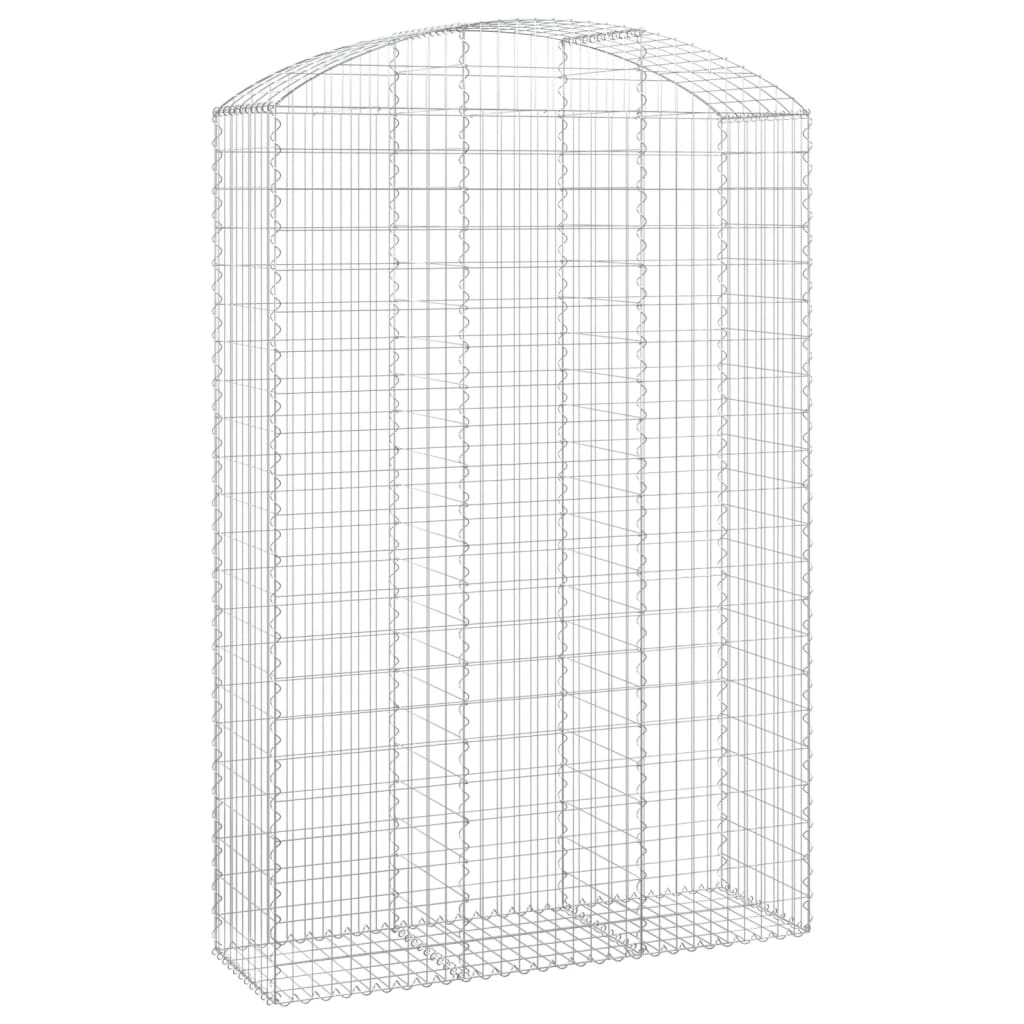 Vidaxl Schanskorf vaulted 150x50x220 240 cm galvanized iron