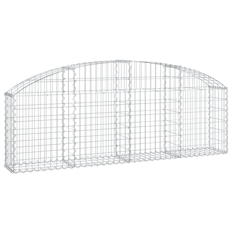 Vidaxx Gabione gewölbt 200x30x60 80 cm aus verzinktem Eisen