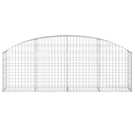 Vidaxx Gabione gewölbt 200x30x60 80 cm aus verzinktem Eisen