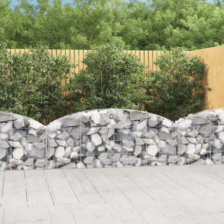 Vidaxx Gabione gewölbt 200x30x60 80 cm aus verzinktem Eisen