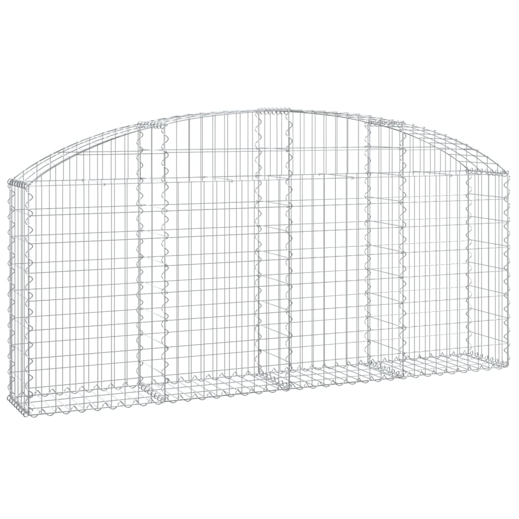 Vidaxx Gabione gewölbt 200x30x80 100 cm verzinktes Eisen