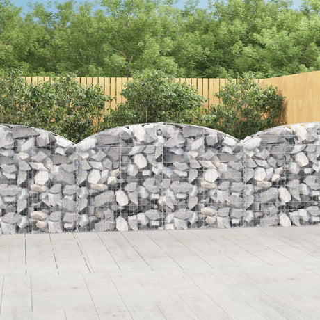 Vidaxx Gabione gewölbt 200x30x100 120 cm verzinktes Eisen
