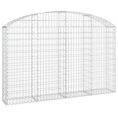 Vidaxx Gabione gewölbt 200x30x120 140 cm verzinktes Eisen